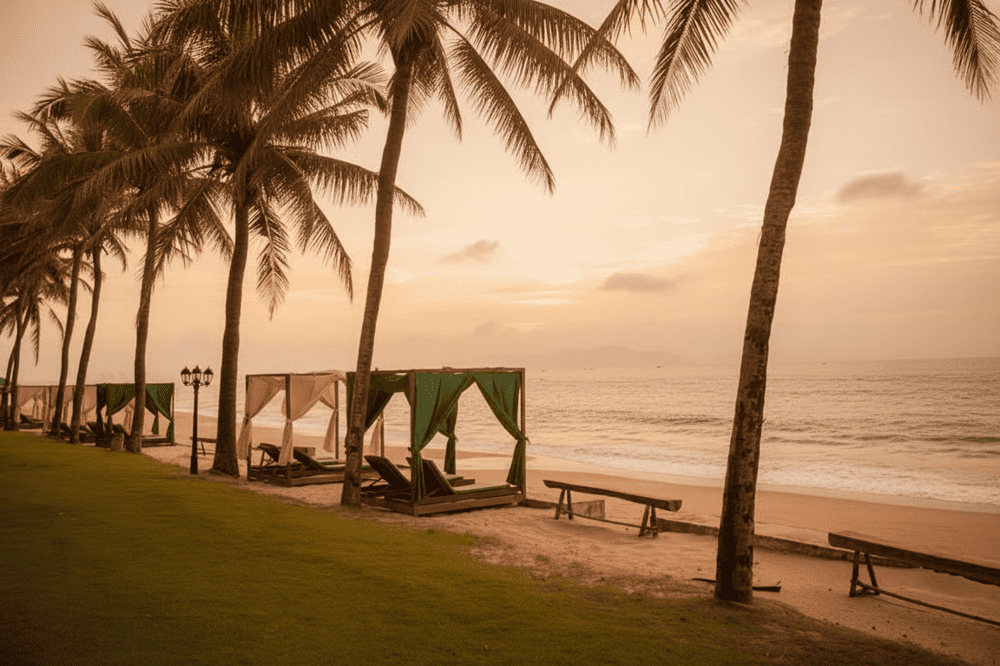 Tan Thanh Beach is where locals and travelers come for calm waters, open skies, and laid-back coastal cafés right on the sand